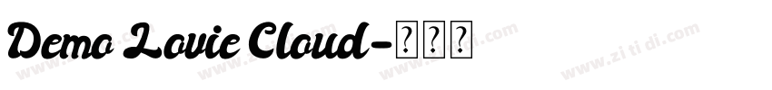 Demo Lovie Cloud字体转换